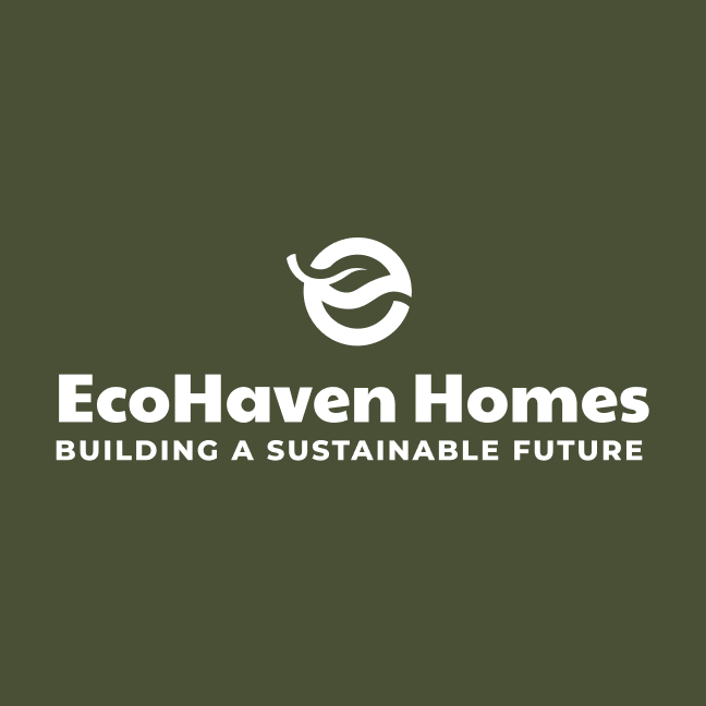 EcoHaven Homes eco-friendly interior design brand identity design